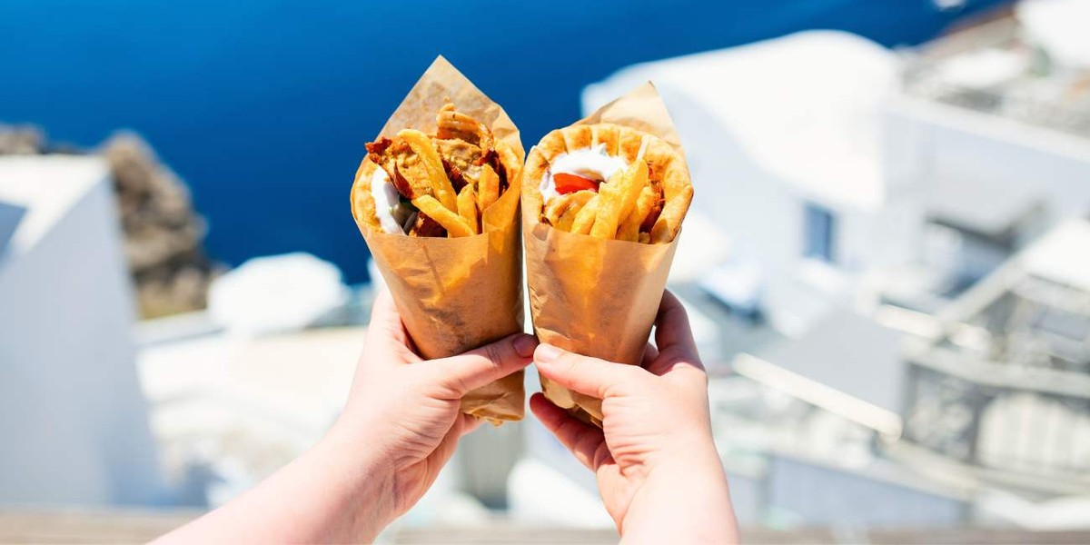Souvlaki i gyros pita, czyli street food po grecku!