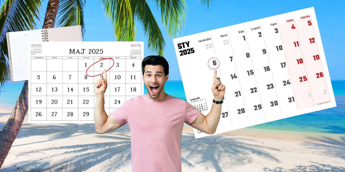 Kiedy wziąć urlop w 2025? Kalendarz świąt i dni wolnych