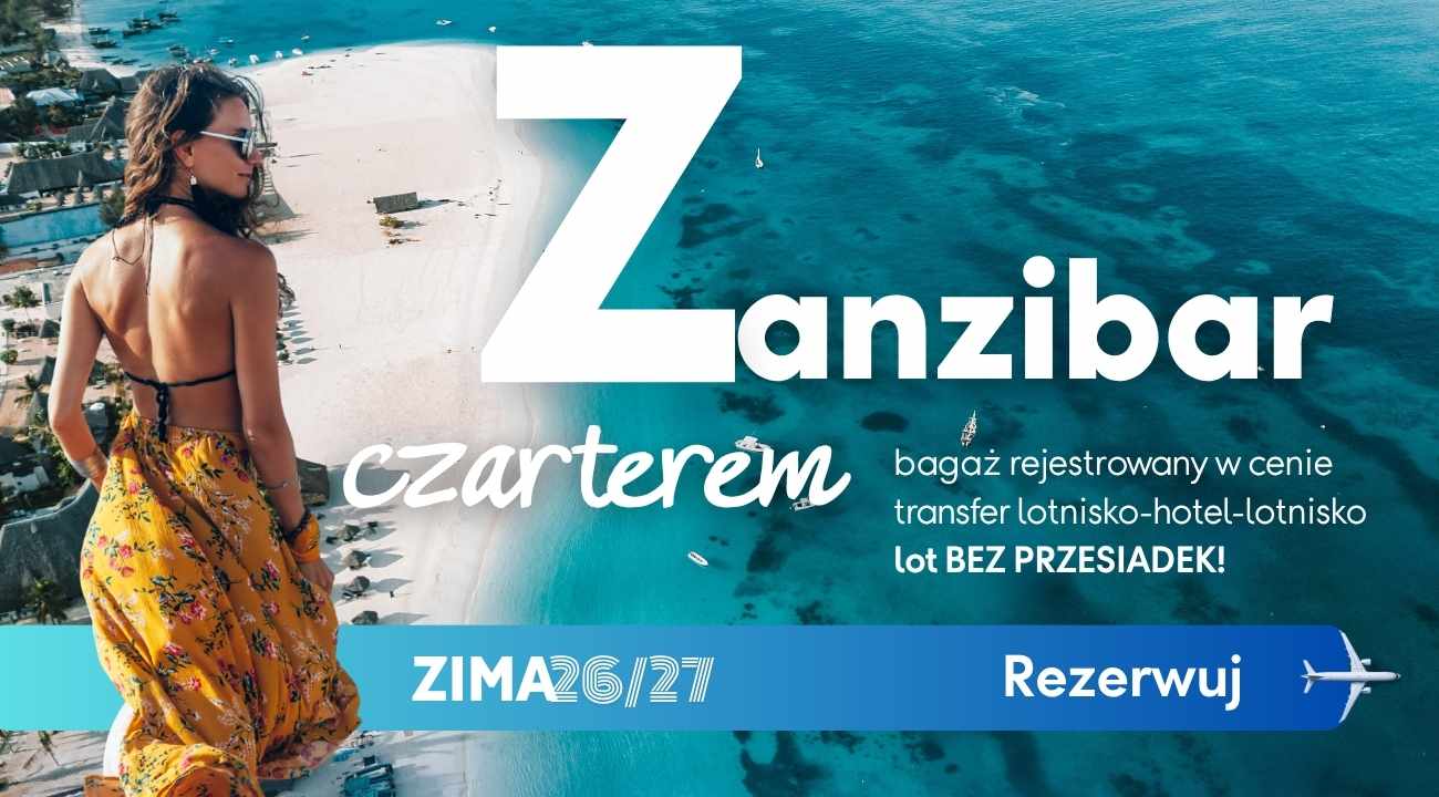 Zanzibar czarterem: oferty na wakacje, lot bezpośredni bez przesiadek